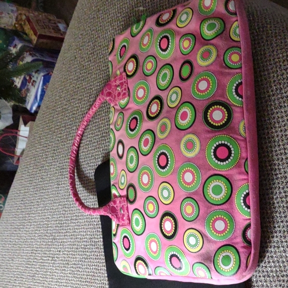 Monogrammed cute apple computer case/carrier - Picture 2 of 2